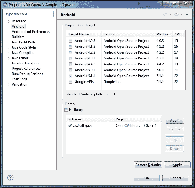 Troubleshooting Eclipse projects