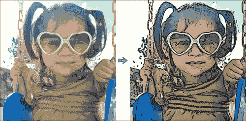 Generating a color painting and a cartoon