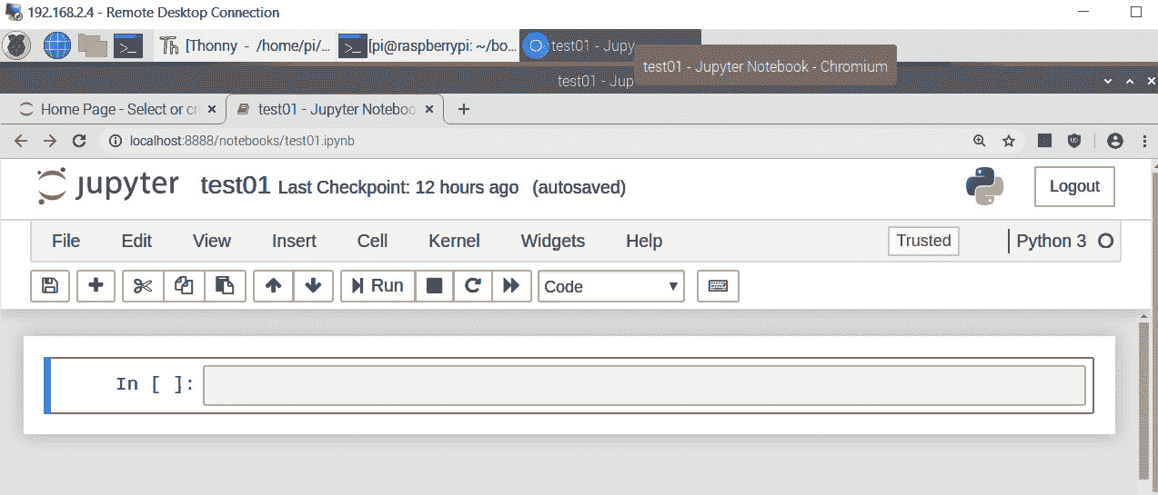 Figure 12.12 – A Jupyter notebook 
