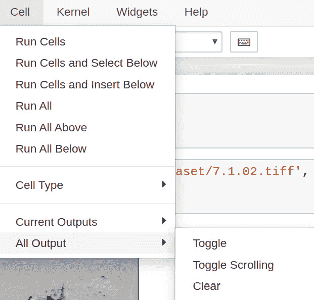 Figure 12.19 – Clearing all the output 