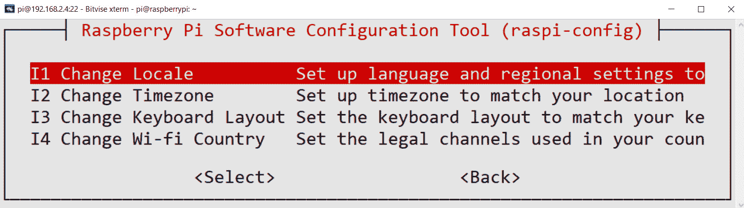 Figure 13.9 – Localization Options 